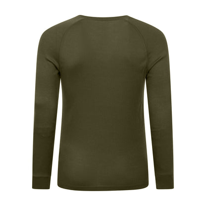 Khaki Green - Side - Mountain Warehouse Mens Talus V Neck Thermal Top
