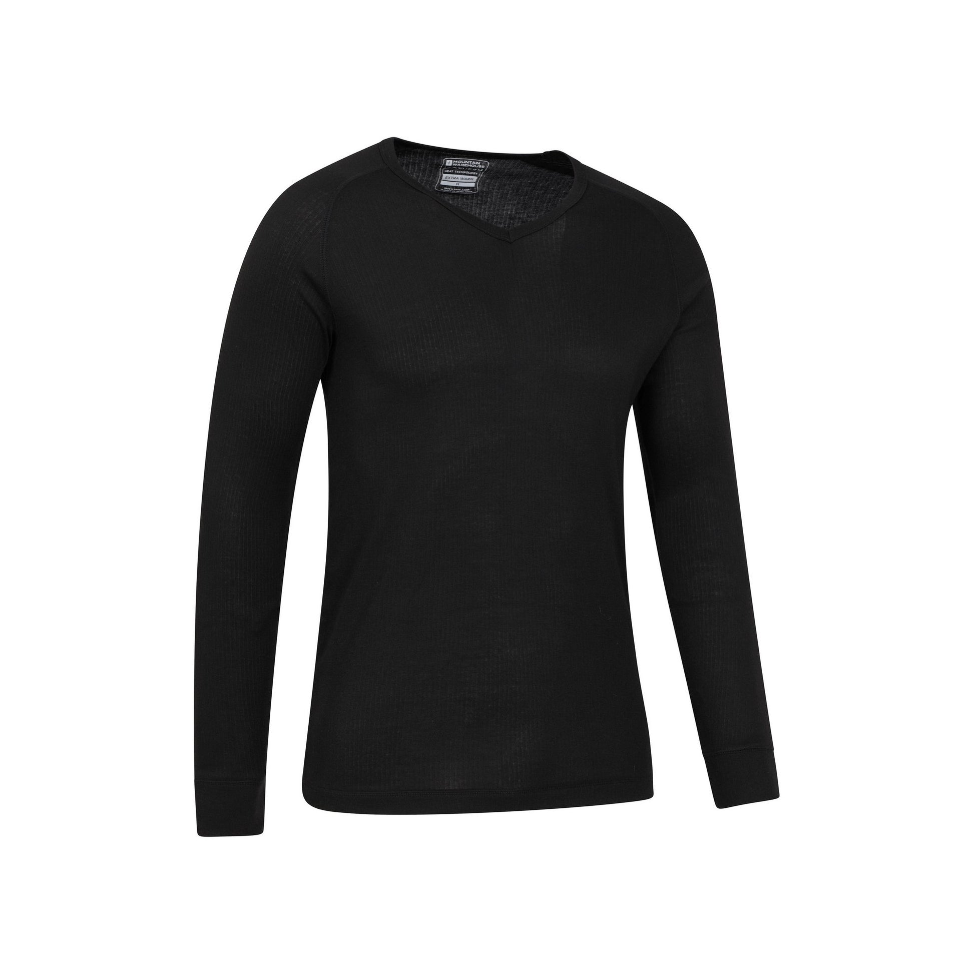 Black - Lifestyle - Mountain Warehouse Mens Talus V Neck Thermal Top