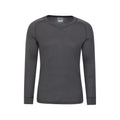 Grey - Front - Mountain Warehouse Mens Talus V Neck Thermal Top