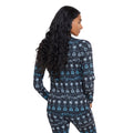 Teal - Back - Mountain Warehouse Womens-Ladies Skiing Scene Thermal Top