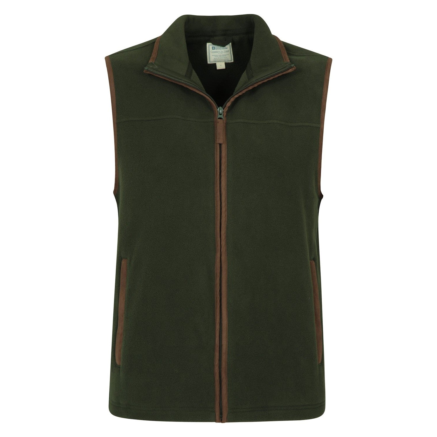 Green - Pack Shot - Mountain Warehouse Mens Rove Fleece Gilet