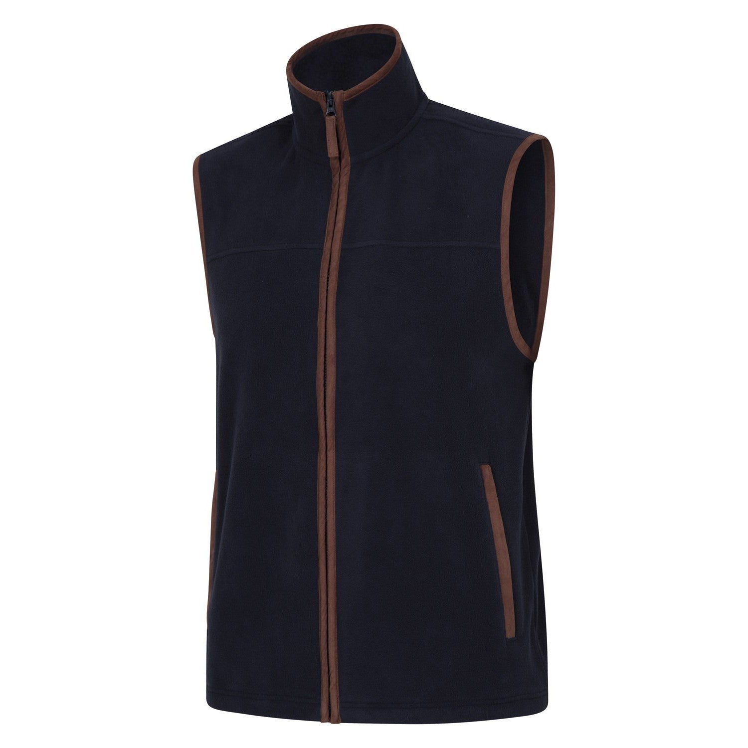 Navy - Side - Mountain Warehouse Mens Rove Fleece Gilet
