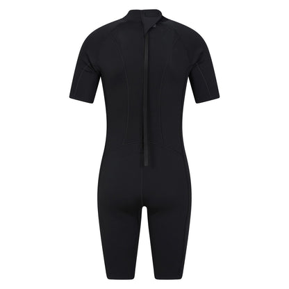Black - Back - Mountain Warehouse Mens Shorty Wetsuit