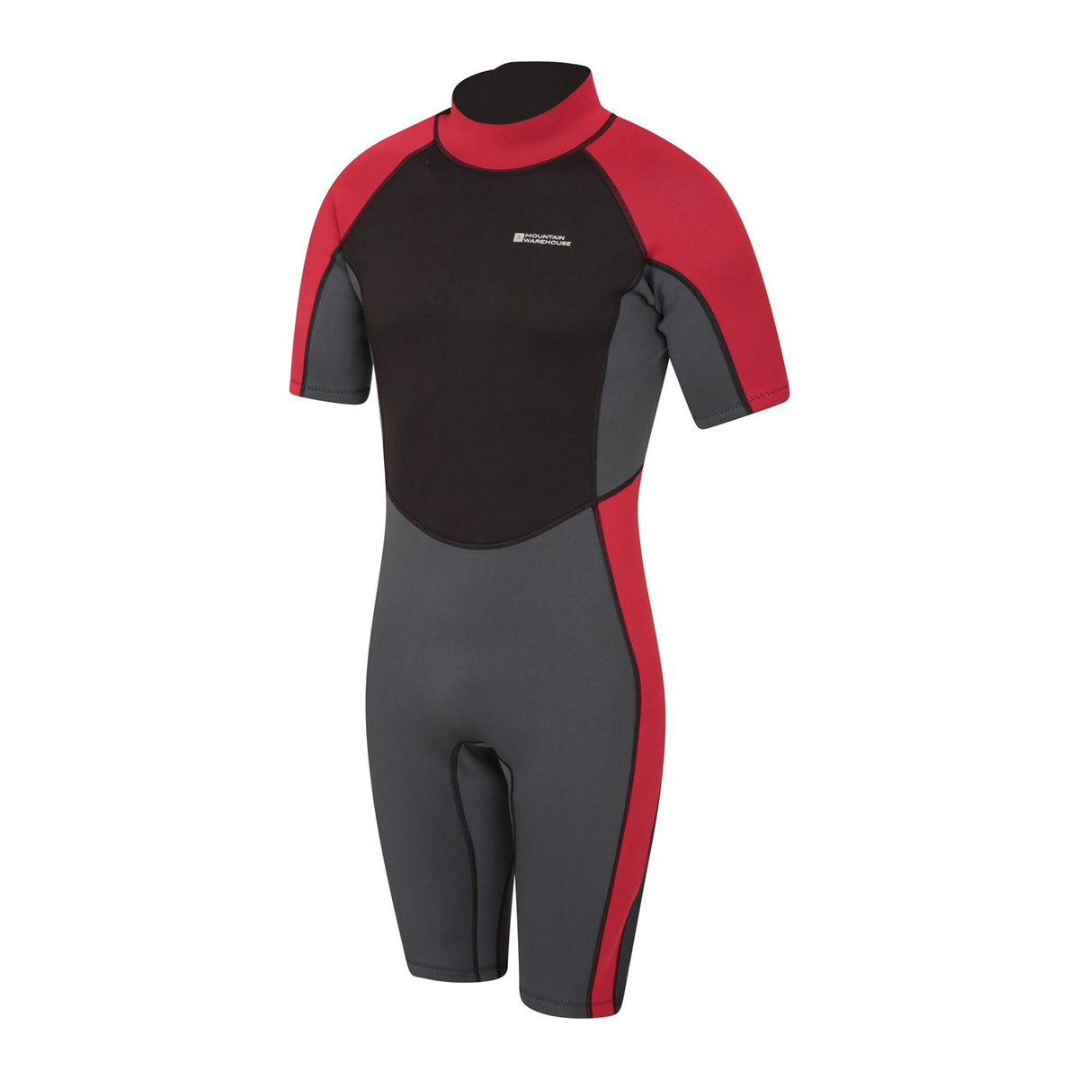 Grey - Side - Mountain Warehouse Mens Shorty Wetsuit