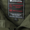 Green - Close up - Mountain Warehouse Mens Brisk Extreme Waterproof Jacket