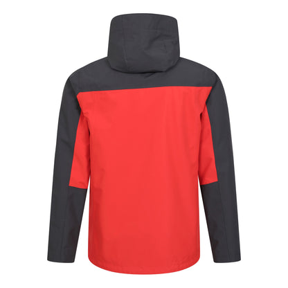Active Red - Back - Mountain Warehouse Mens Brisk Extreme Waterproof Jacket