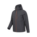 Dark Grey - Pack Shot - Mountain Warehouse Mens Brisk Extreme Waterproof Jacket