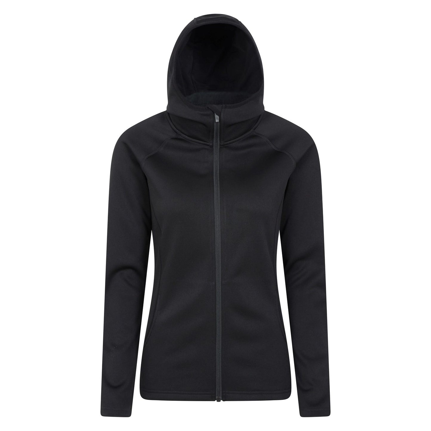 Black - Front - Mountain Warehouse Womens-Ladies Dynamic Chakra IsoCool Full Zip Hoodie
