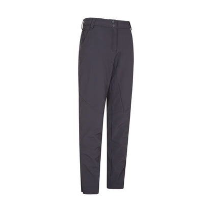 Grey - Side - Mountain Warehouse Womens-Ladies Sierra Softshell Ski Trousers