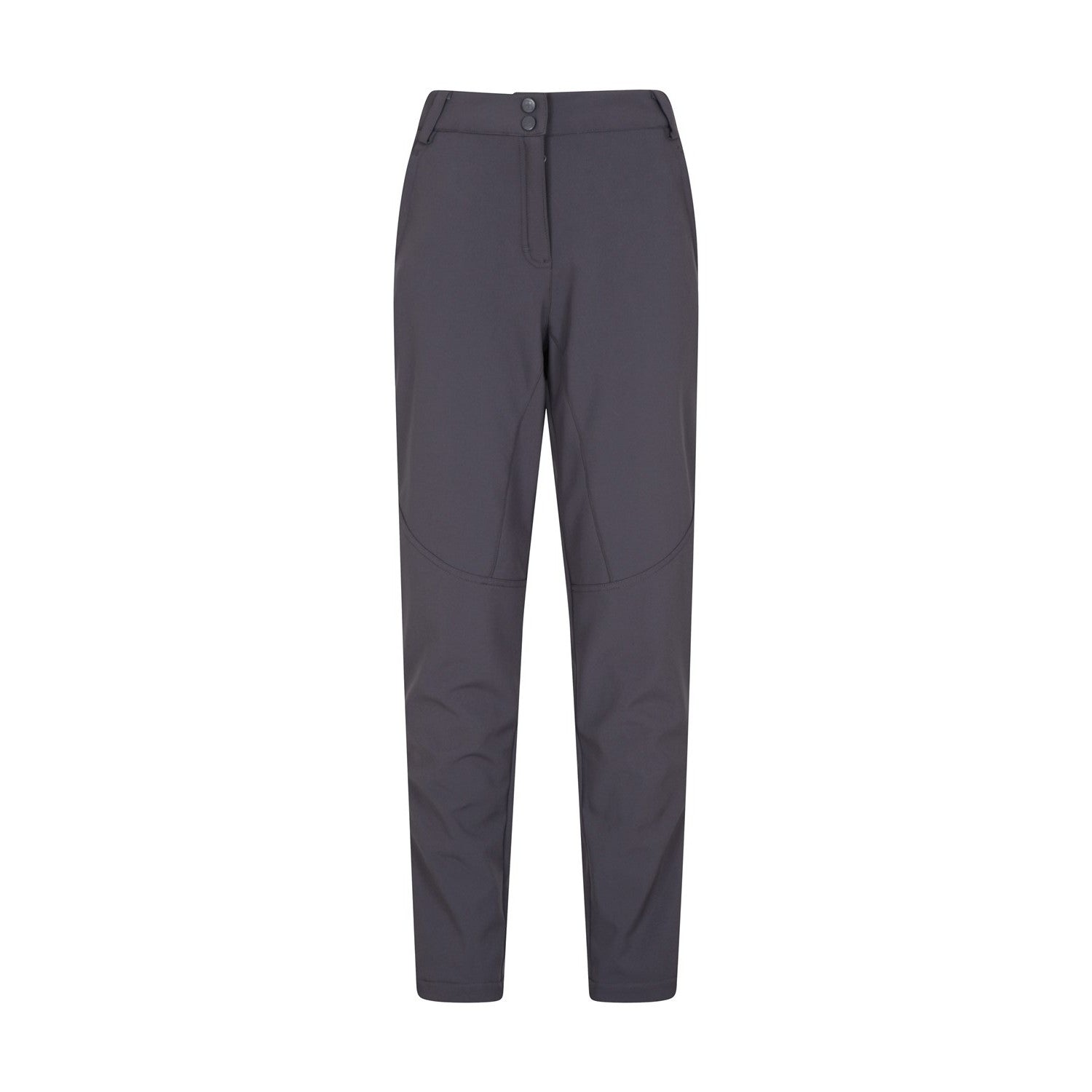 Grey - Front - Mountain Warehouse Womens-Ladies Sierra Softshell Ski Trousers