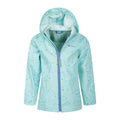 Teal - Pack Shot - Mountain Warehouse Childrens-Kids Raindrop Waterproof Jacket And Trousers Set