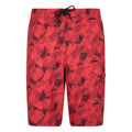 Red - Front - Mountain Warehouse Mens Printed Swim Shorts