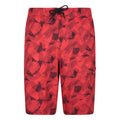 Red - Front - Mountain Warehouse Mens Printed Swim Shorts