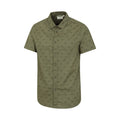 Green - Side - Mountain Warehouse Mens Preston Illustration Shirt