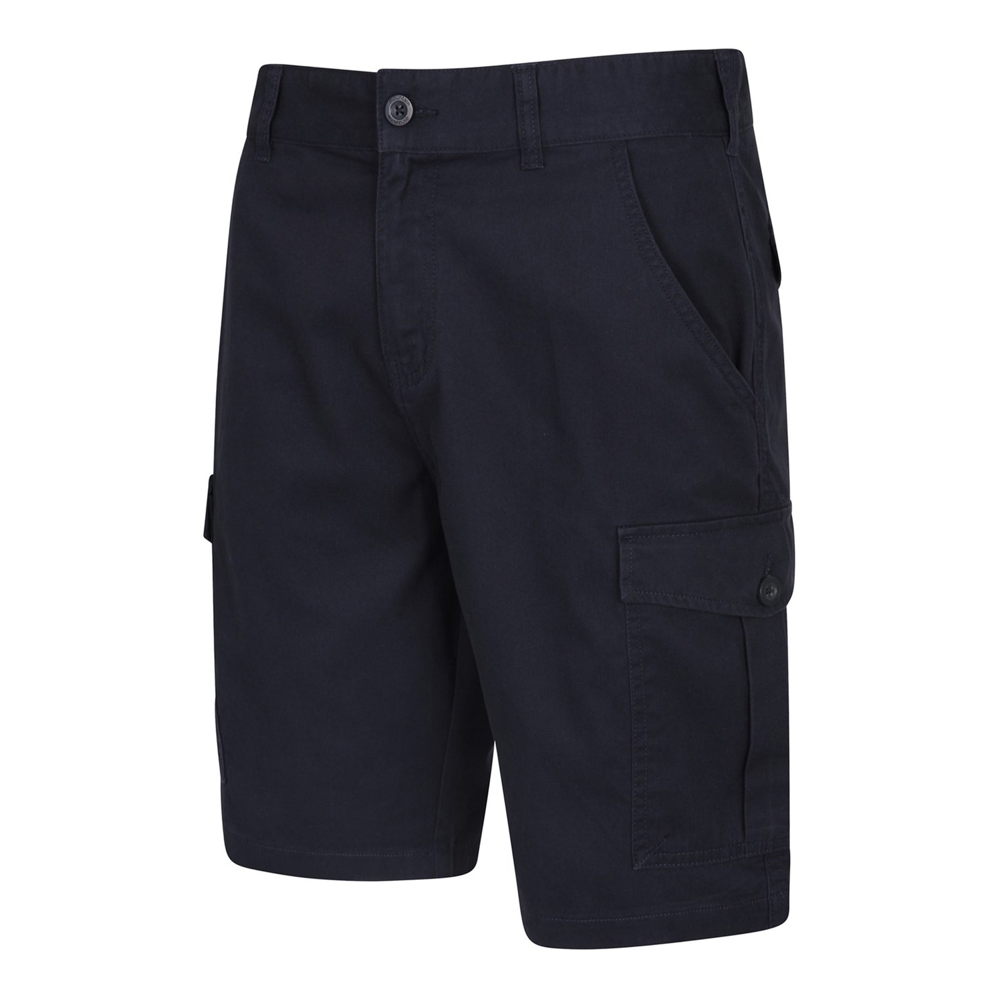 Navy - Side - Mountain Warehouse Mens Lakeside Cargo Shorts (Pack of 2)