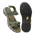 Khaki - Close up - Mountain Warehouse Womens-Ladies Journey Vibram Sandals