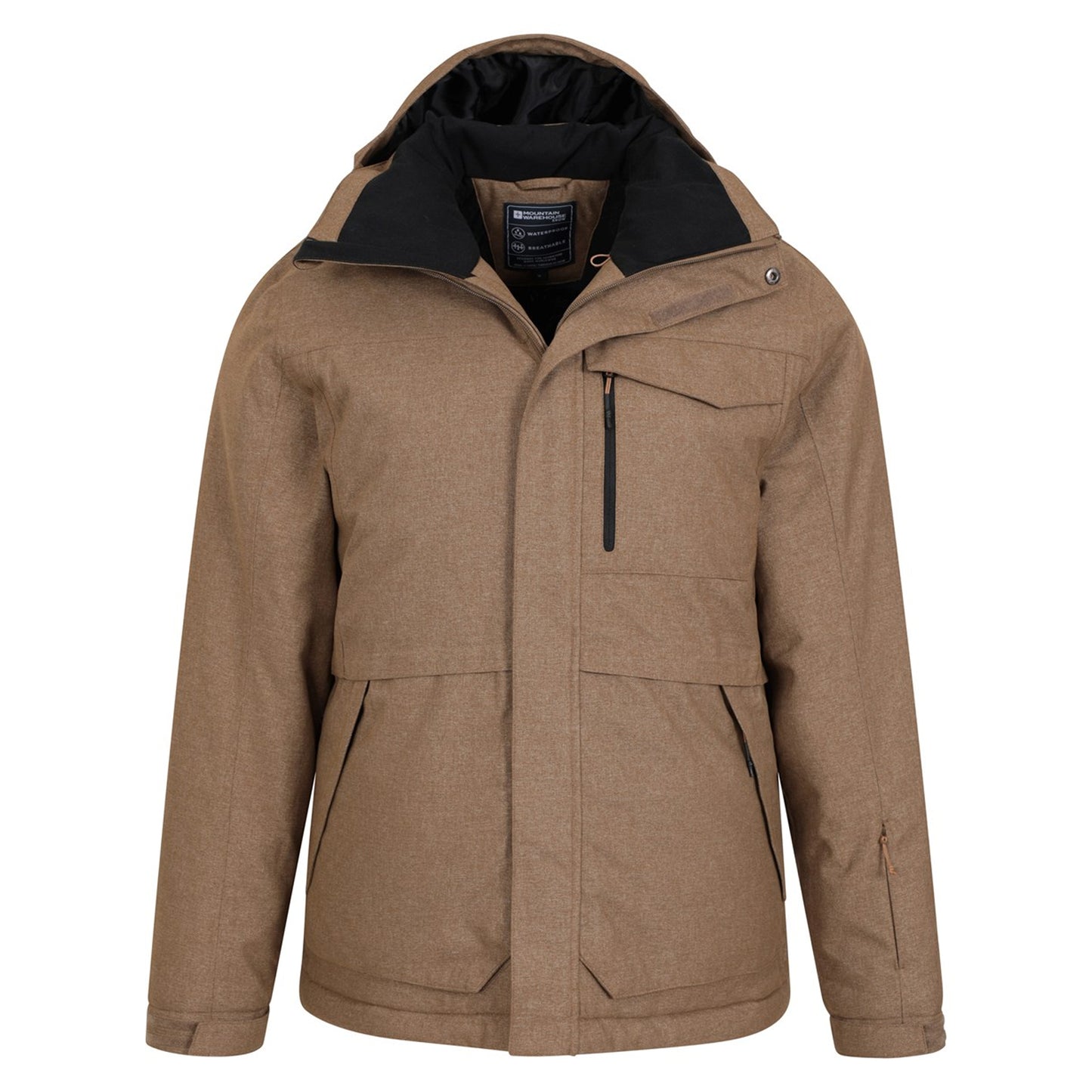 Tan - Pack Shot - Mountain Warehouse Mens Comet II Ski Jacket