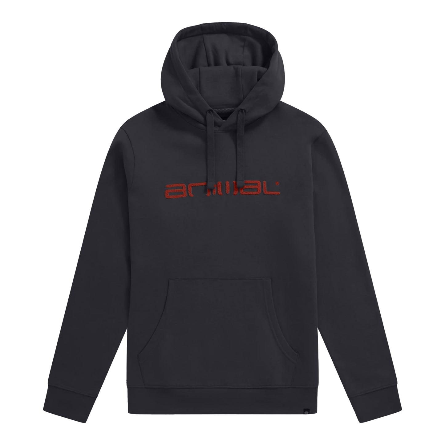 Dark Grey - Front - Animal Mens Rocky Organic Hoodie