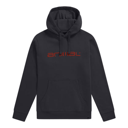 Dark Grey - Front - Animal Mens Rocky Organic Hoodie