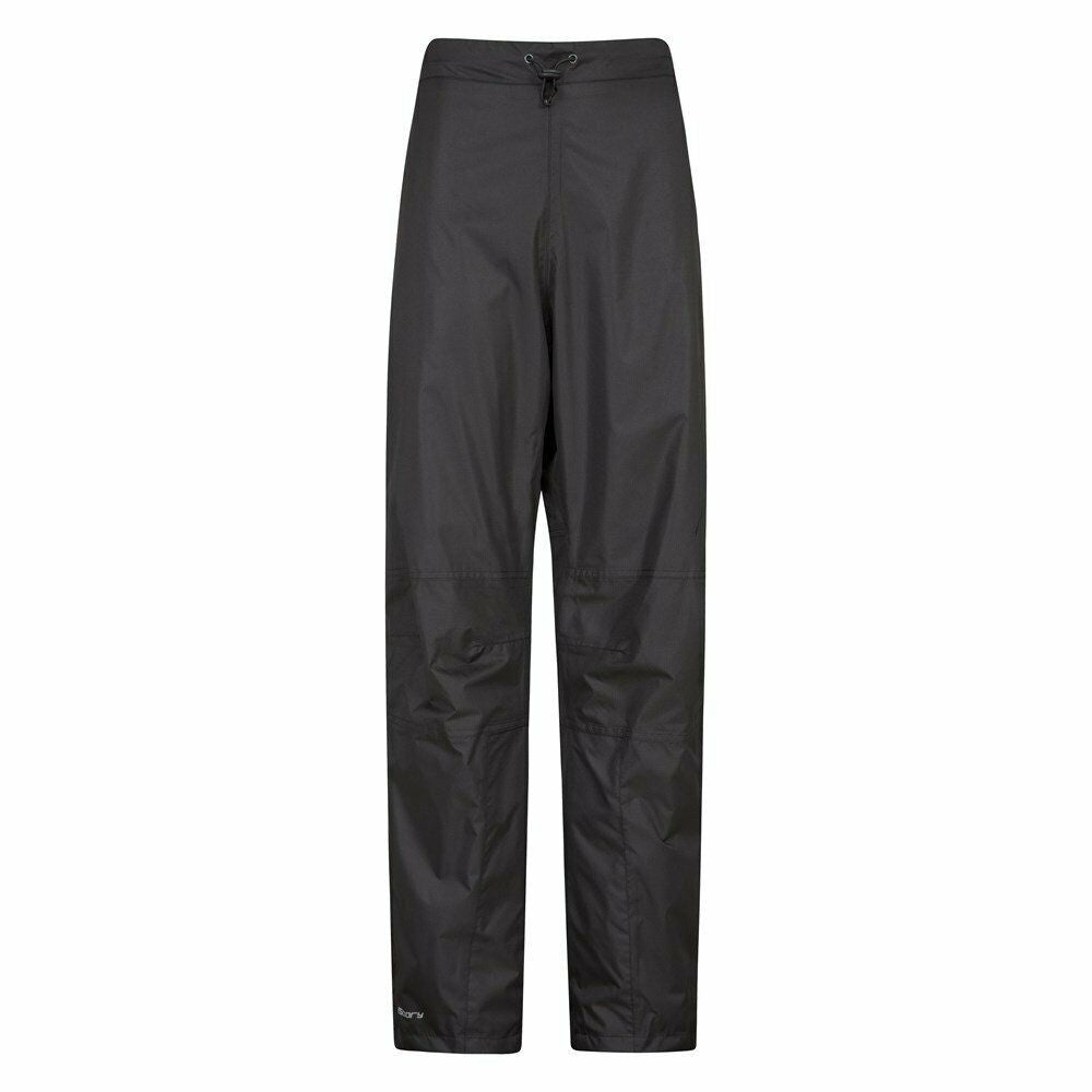 Black - Front - Mountain Warehouse Womens-Ladies Spray Waterproof Trousers