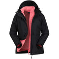 Black - Back - Mountain Warehouse Womens-Ladies Thunderstorm 3 in 1 Waterproof Jacket