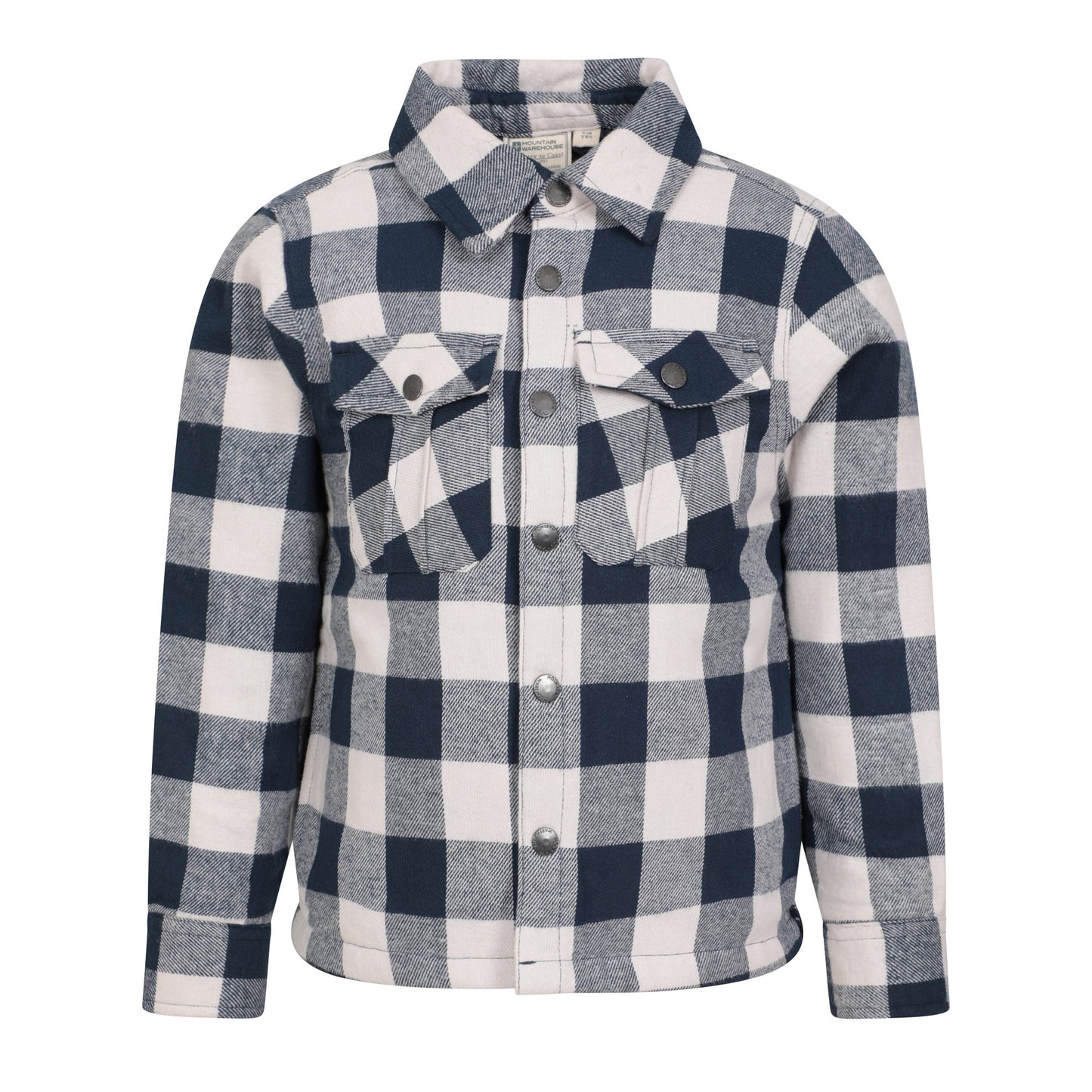 Navy - Front - Mountain Warehouse Childrens-Kids Orion Shirt Jacket