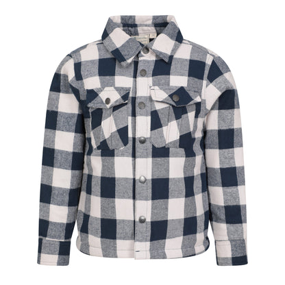 Navy - Front - Mountain Warehouse Childrens-Kids Orion Shirt Jacket