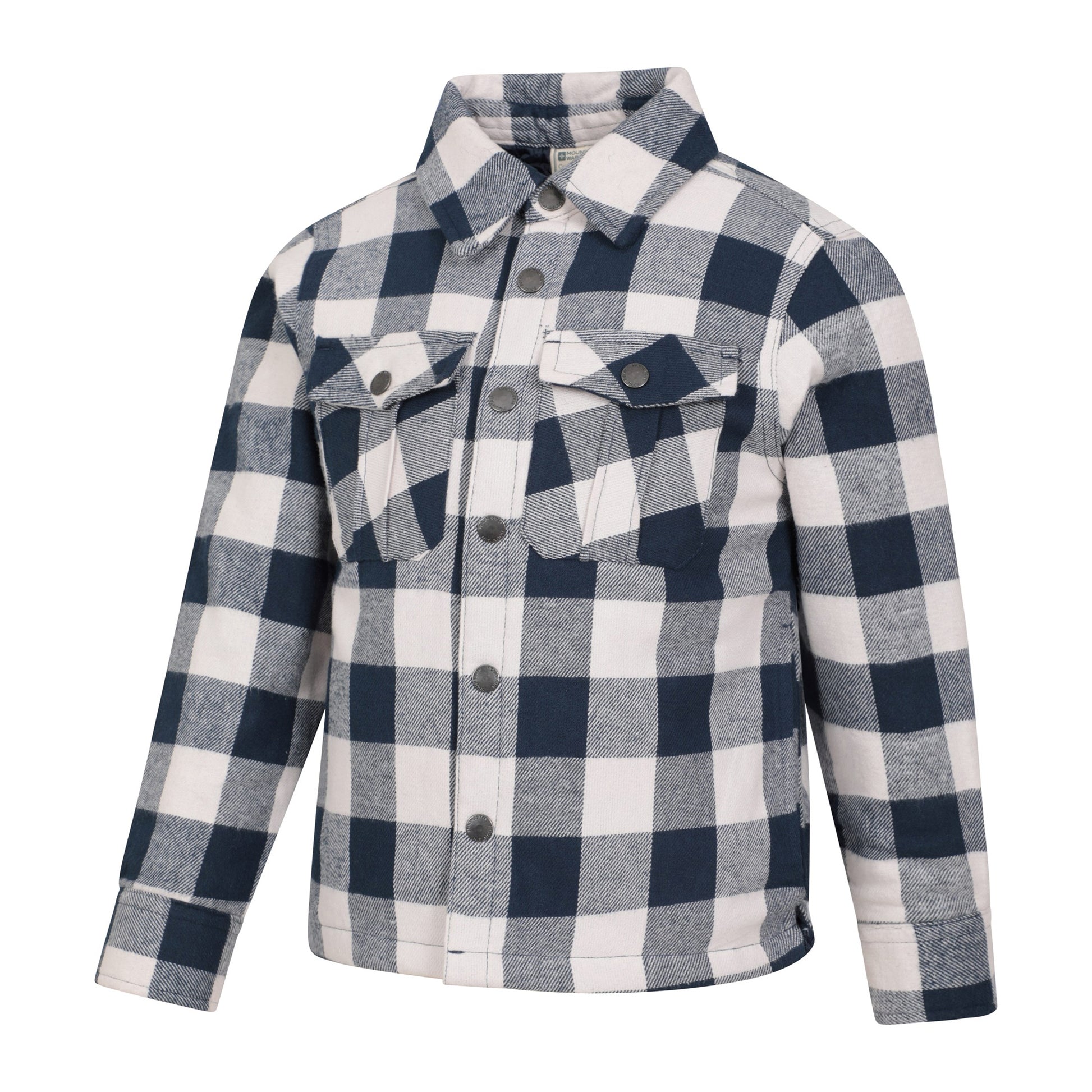 Navy - Side - Mountain Warehouse Childrens-Kids Orion Shirt Jacket