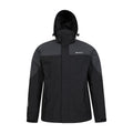 Grey - Front - Mountain Warehouse Mens Storm III 3 in 1 Waterproof Jacket