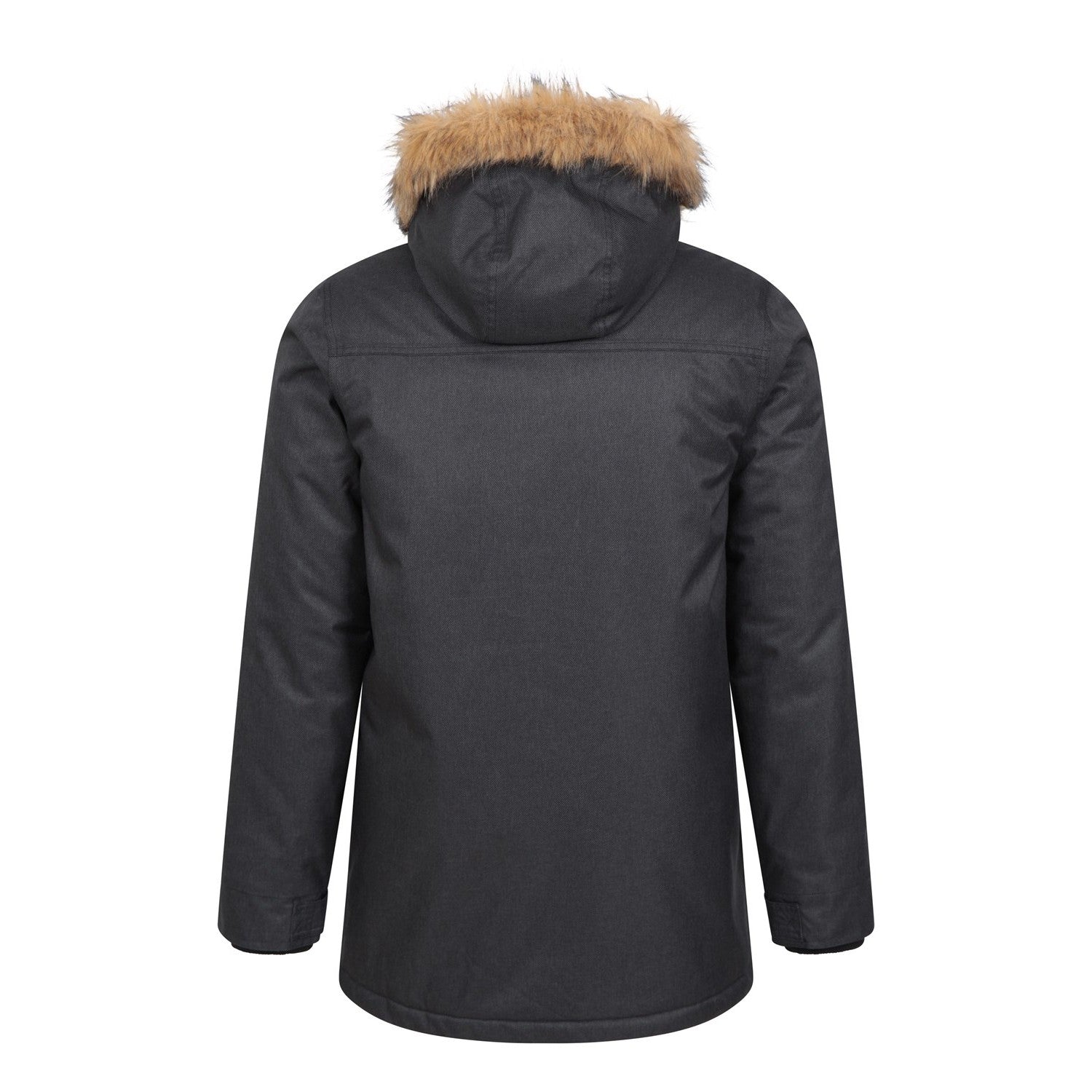 Black - Back - Mountain Warehouse Mens Gorge II Long Jacket