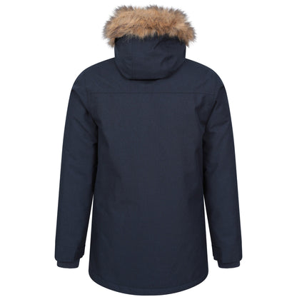 Navy - Back - Mountain Warehouse Mens Gorge II Long Jacket