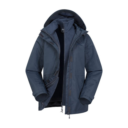 Navy - Pack Shot - Mountain Warehouse Womens-Ladies Fell II 3 In 1 Jacket