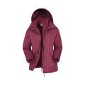 Burgundy - Pack Shot - Mountain Warehouse Womens-Ladies Fell II 3 In 1 Jacket