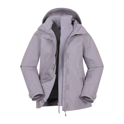 Dusky Purple - Pack Shot - Mountain Warehouse Womens-Ladies Fell II 3 In 1 Jacket