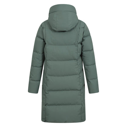 Khaki Green - Back - Mountain Warehouse Womens-Ladies Cosy Extreme II Wrap Down Jacket