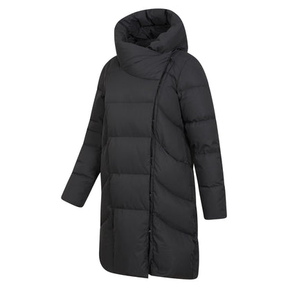 Black - Side - Mountain Warehouse Womens-Ladies Cosy Extreme II Wrap Down Jacket
