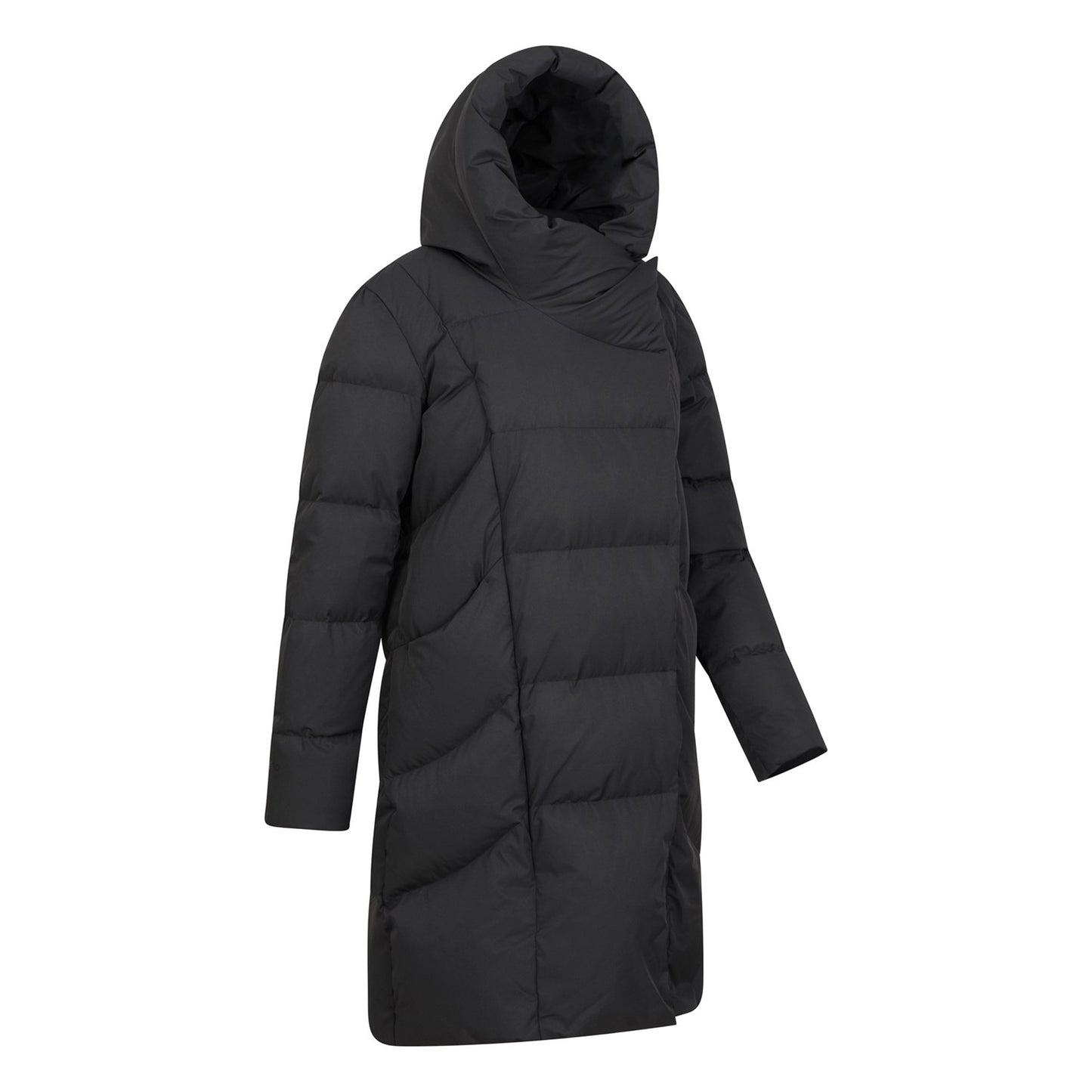 Black - Lifestyle - Mountain Warehouse Womens-Ladies Cosy Extreme II Wrap Down Jacket