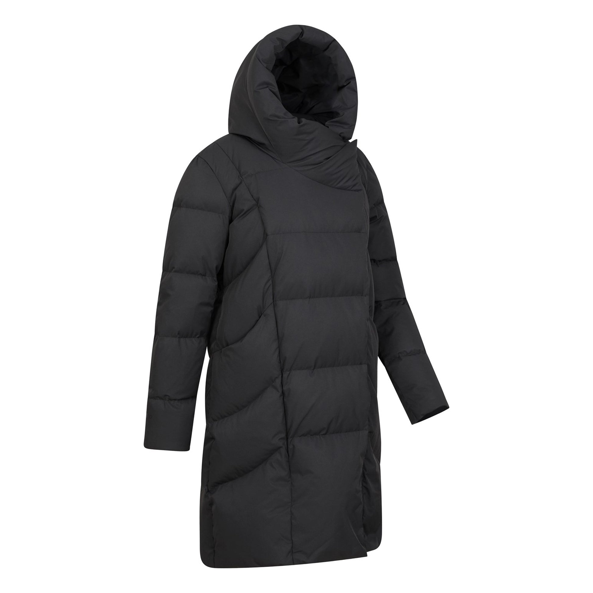 Black - Lifestyle - Mountain Warehouse Womens-Ladies Cosy Extreme II Wrap Down Jacket