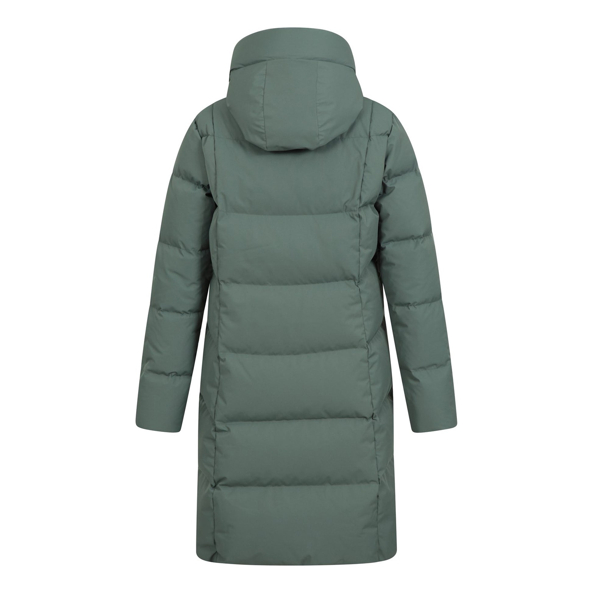 Dark Khaki - Back - Mountain Warehouse Womens-Ladies Cosy Extreme II Wrap Down Jacket