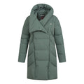 Burgundy - Close up - Mountain Warehouse Womens-Ladies Cosy Extreme II Wrap Down Jacket
