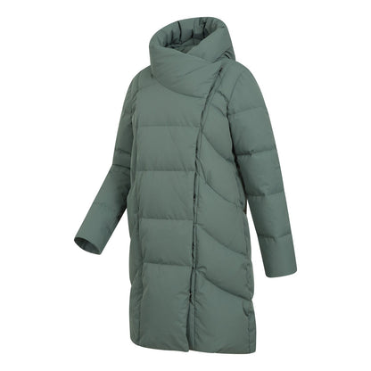 Khaki Green - Side - Mountain Warehouse Womens-Ladies Cosy Extreme II Wrap Down Jacket