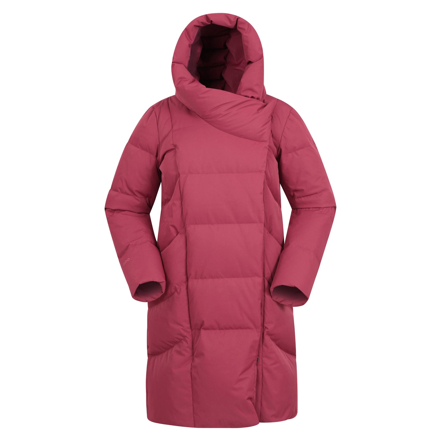 Burgundy - Front - Mountain Warehouse Womens-Ladies Cosy Extreme II Wrap Down Jacket
