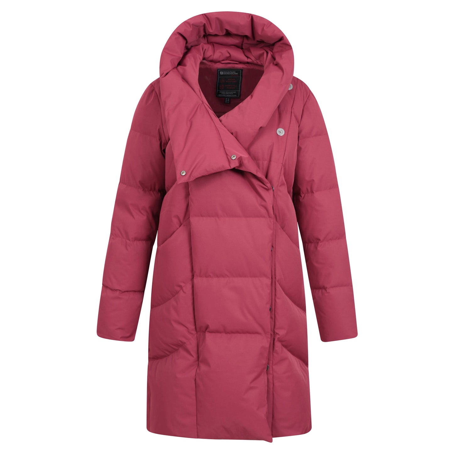 Burgundy - Lifestyle - Mountain Warehouse Womens-Ladies Cosy Extreme II Wrap Down Jacket