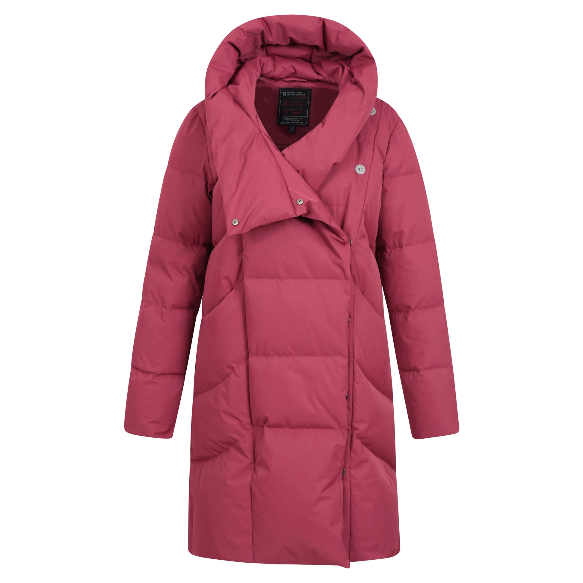 Burgundy - Lifestyle - Mountain Warehouse Womens-Ladies Cosy Extreme II Wrap Down Jacket