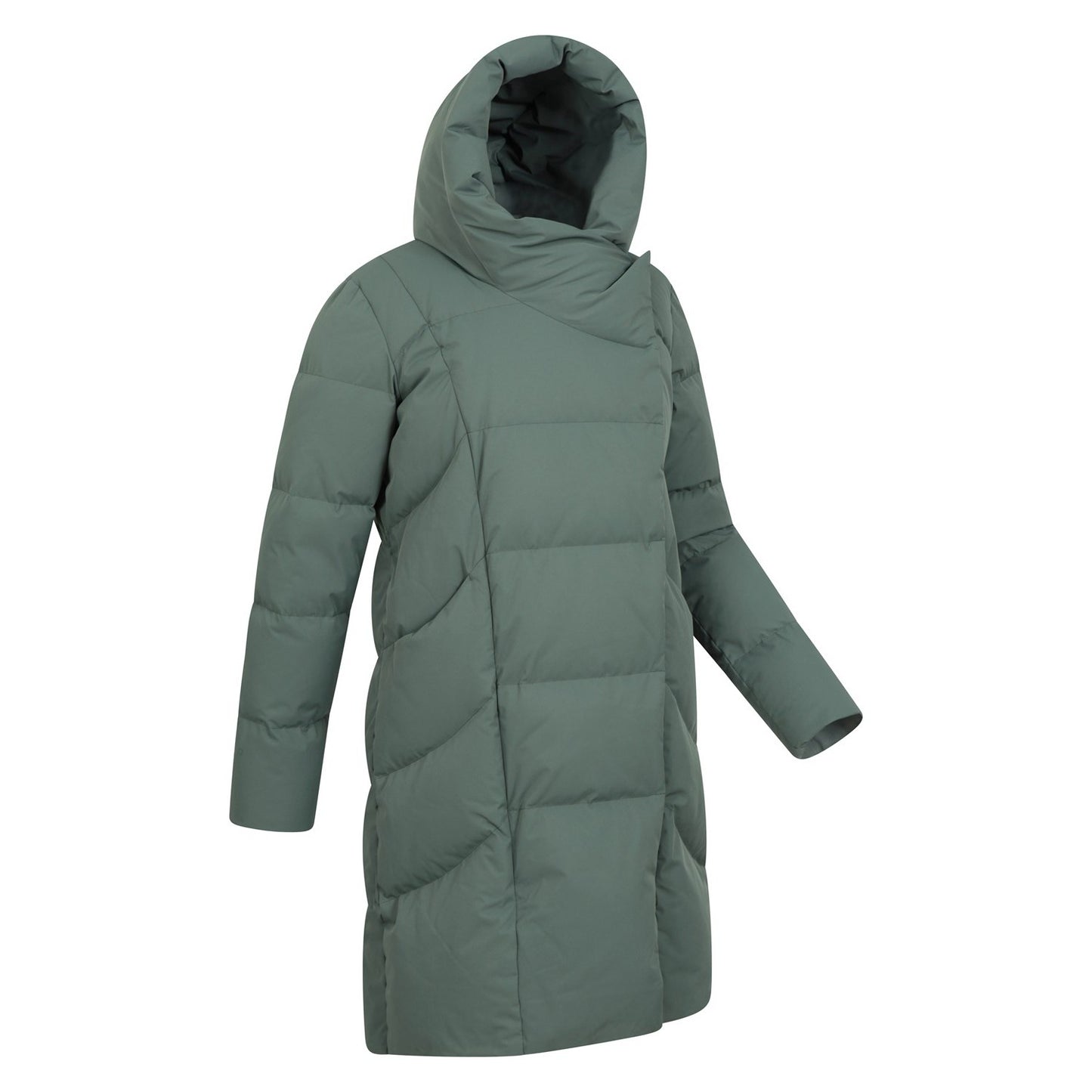 Khaki Green - Lifestyle - Mountain Warehouse Womens-Ladies Cosy Extreme II Wrap Down Jacket
