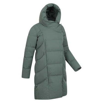 Khaki Green - Lifestyle - Mountain Warehouse Womens-Ladies Cosy Extreme II Wrap Down Jacket