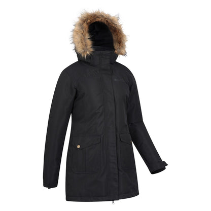 Black - Lifestyle - Mountain Warehouse Womens-Ladies Tarka II Long Padded Jacket