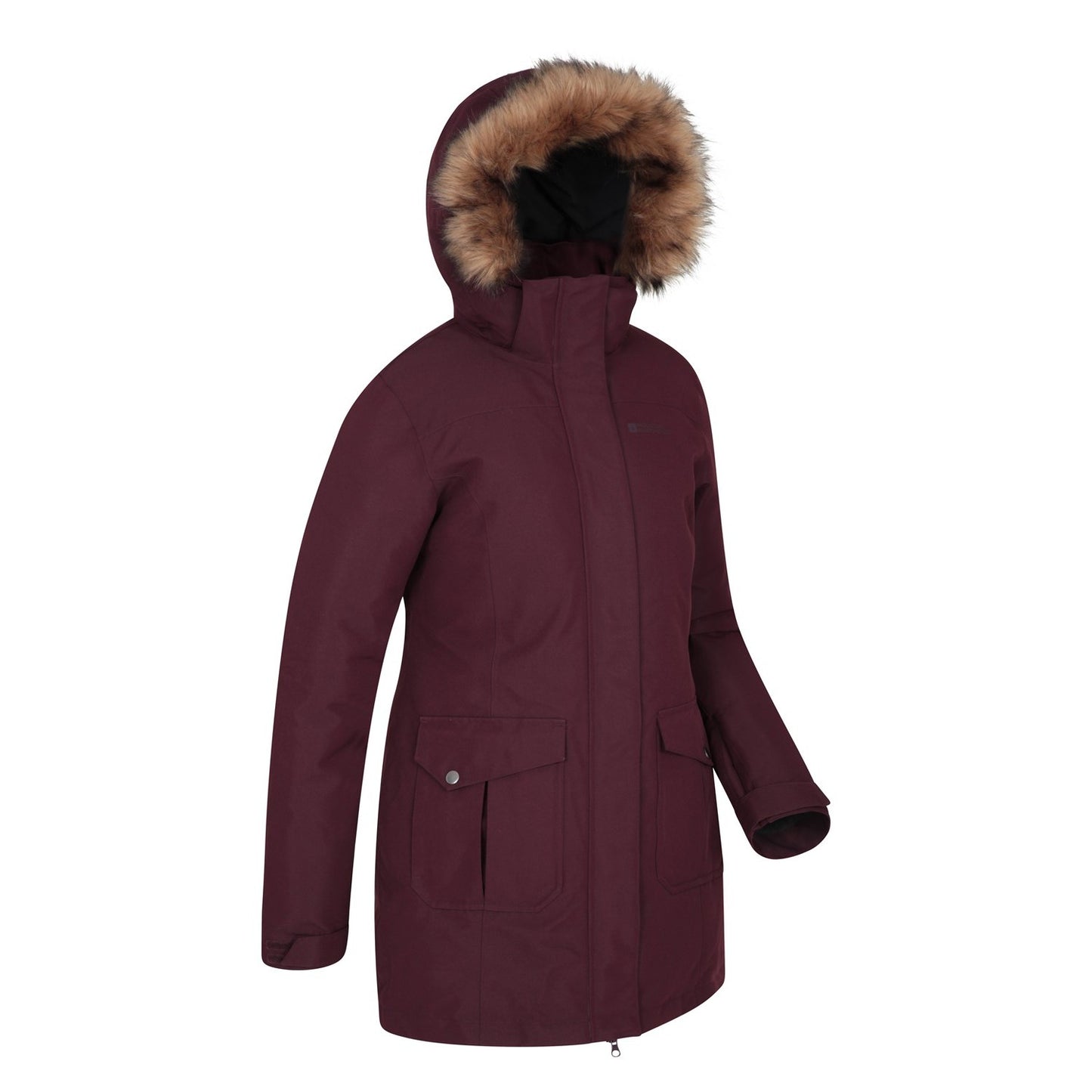 Burgundy - Lifestyle - Mountain Warehouse Womens-Ladies Tarka II Long Padded Jacket
