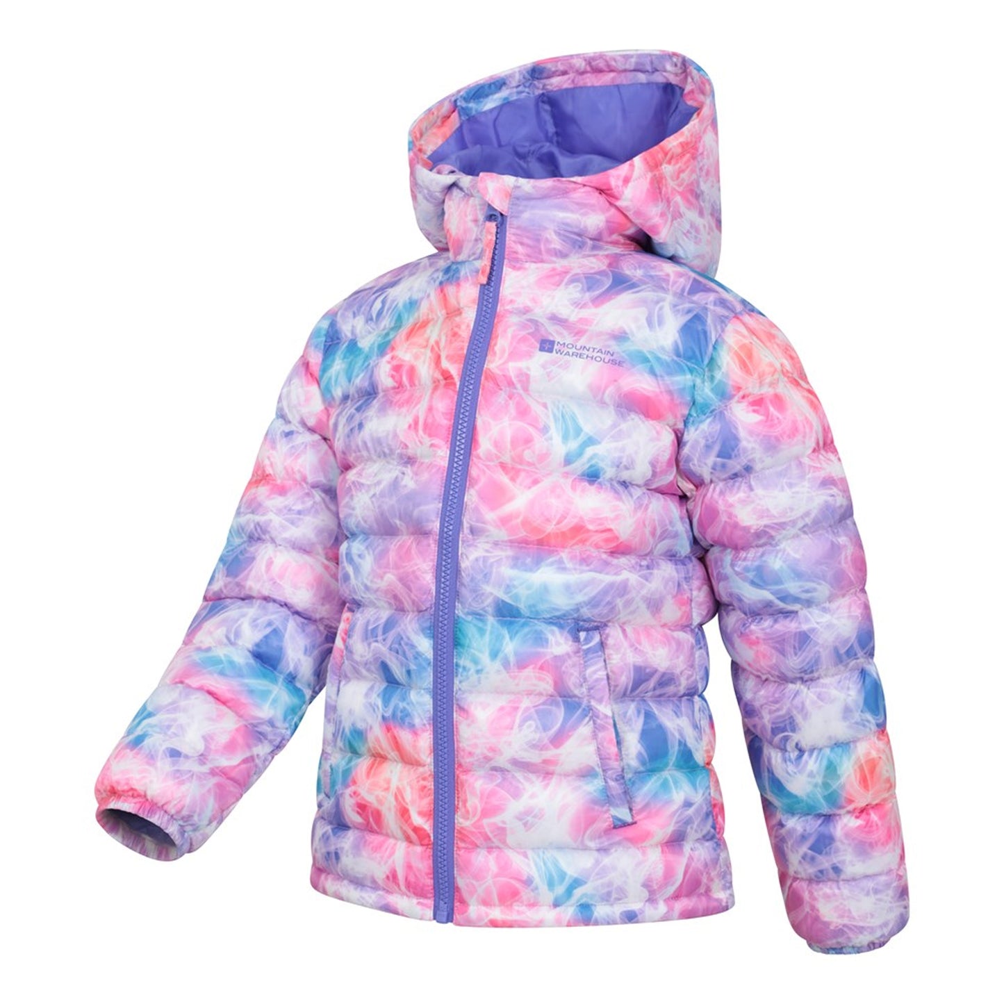 Pink - Lifestyle - Mountain Warehouse Childrens-Kids Seasons Watercolour Padded Jacket