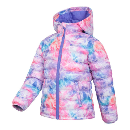 Pink - Lifestyle - Mountain Warehouse Childrens-Kids Seasons Watercolour Padded Jacket